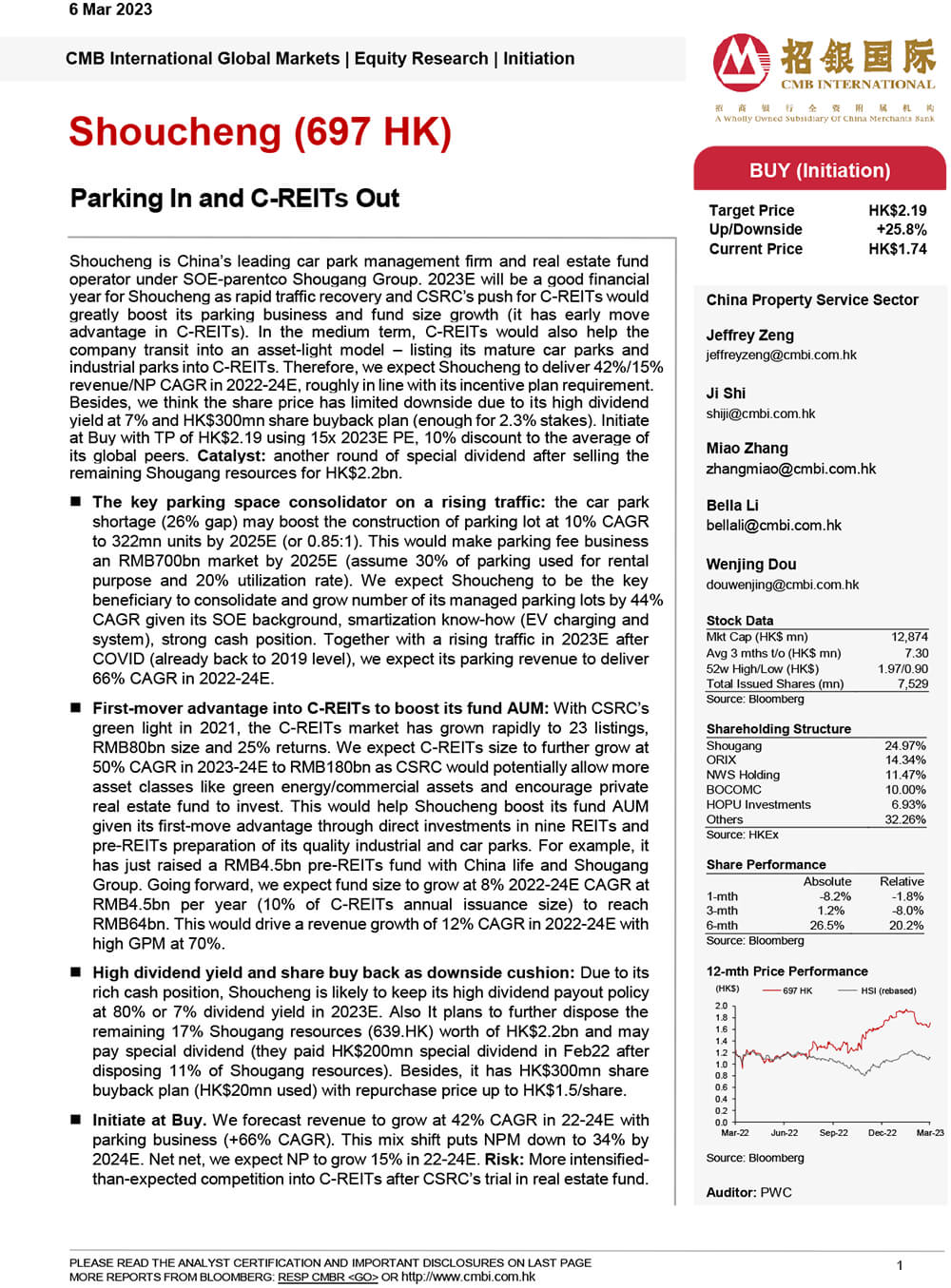 Parking In and C-REITs Out